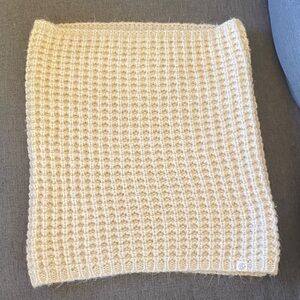 Treasure & Bond White Waffle Knit Cowl Scarf